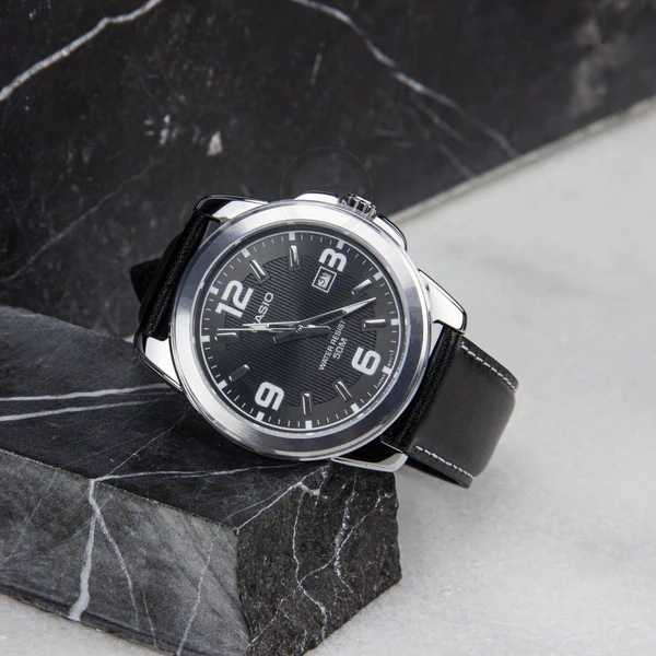 MTP-1314 | RELOJ CASIO PARA HOMBRE DE CUERO NEGRO | CAS-254 - 3