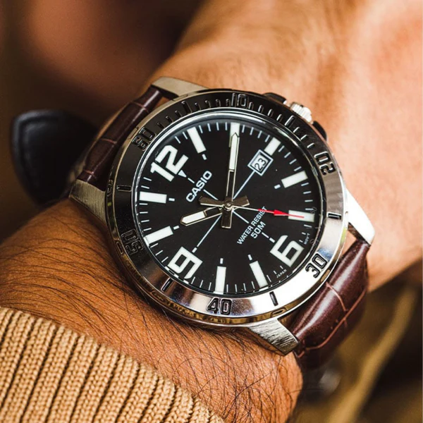 MTP-VD01 | RELOJ CASIO PARA HOMBRE DE CUERO MARRÓN | CAS-264 - 2