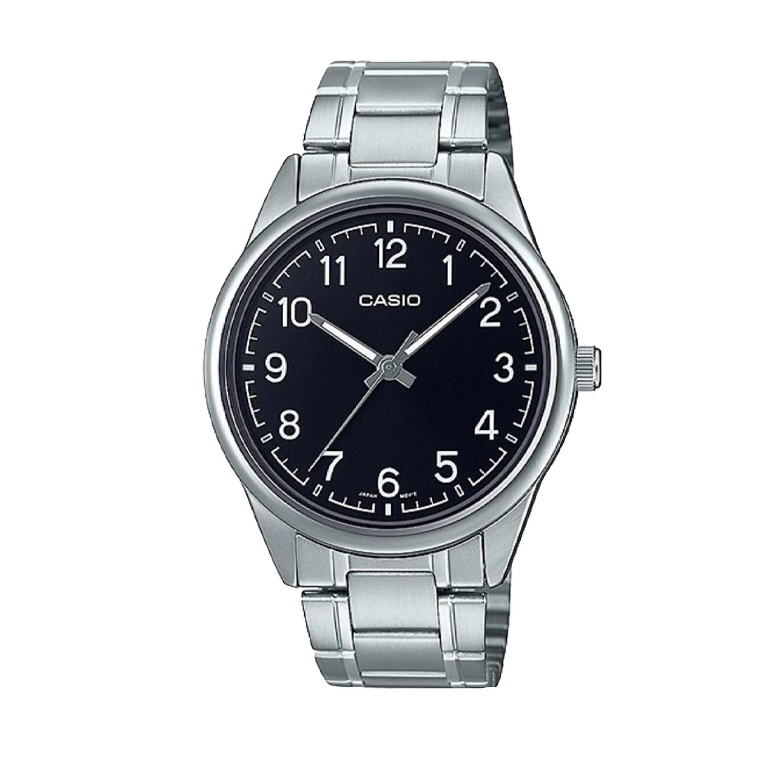 MTP-V005D-1B4 | RELOJ CASIO PARA HOMBRE DE ACERO NEGRO |  CAS-232 - 1