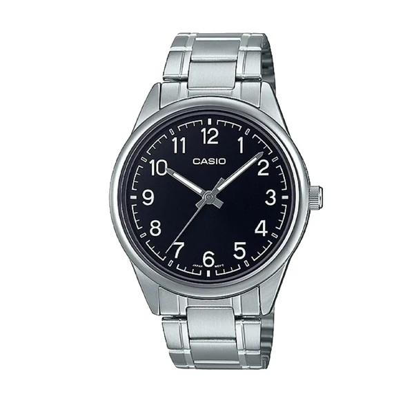 MTP-V005D-1B4 | RELOJ CASIO PARA HOMBRE DE ACERO NEGRO |  CAS-232 - 3