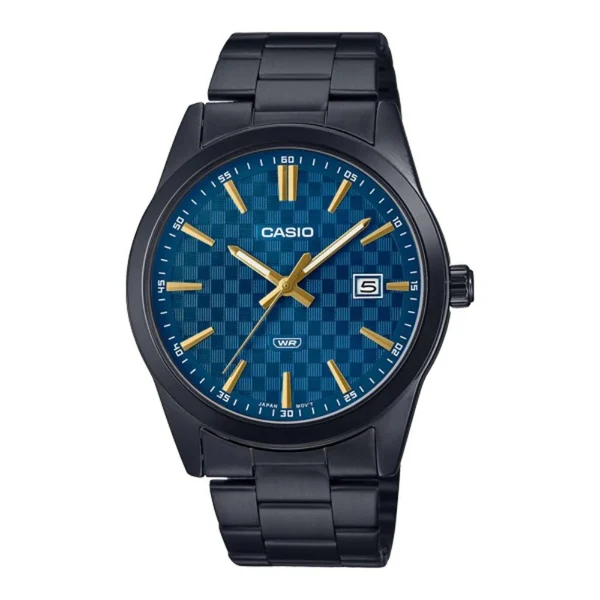 MTP-VD03B-2A | RELOJ CASIO PARA HOMBRE DE ACERO NEGRO | CAS-244 - 1