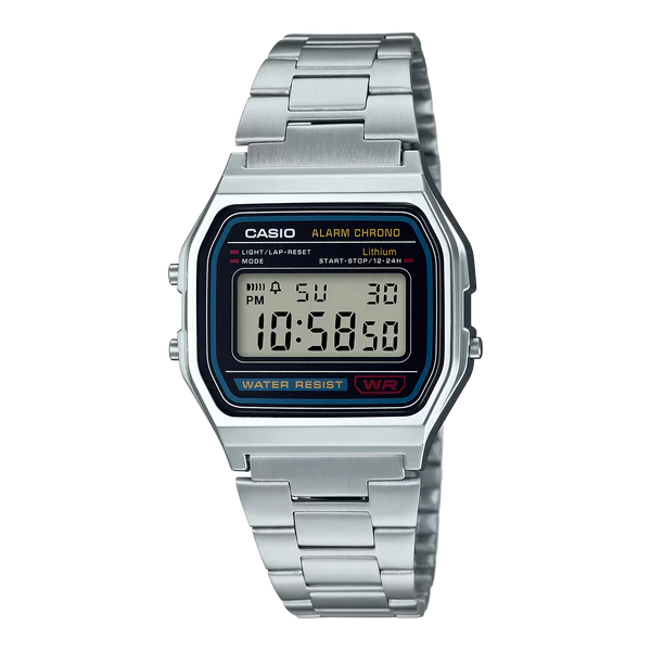 A158WA-1 | RELOJ CASIO VINTAGE PARA HOMBRE DE ACERO PLATEADO | CAS-218 - 1