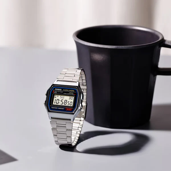 A158WA-1 | RELOJ CASIO VINTAGE PARA HOMBRE DE ACERO PLATEADO | CAS-218 - 2