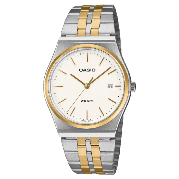 MTP-B145D | RELOJ CASIO PARA HOMBRE DE ACERO DORADO / CAS-227 - 1