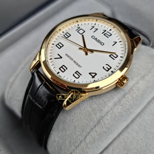 MTP-V001 RELOJES CASIO PARA HOMBRE CUERO NEGRO | SKU: CAS-228 - 3