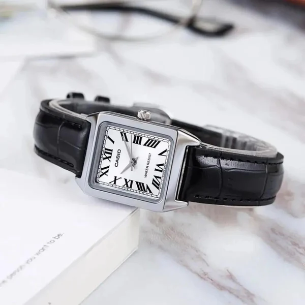 LTP-V007L-7B1 | RELOJES CASIO PARA MUJER DE CUERO NEGRO | CAS-209 - 2