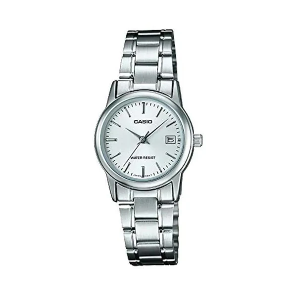 LTP-V005G-7A | RELOJES CASIO PARA MUJER DE ACERO PLATEADO  | CAS-214 - 1