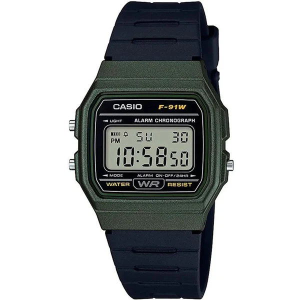 F-91WM-3A | RELOJ CASIO PARA HOMBRE DE RESINA VERDE | CAS-220 - 1