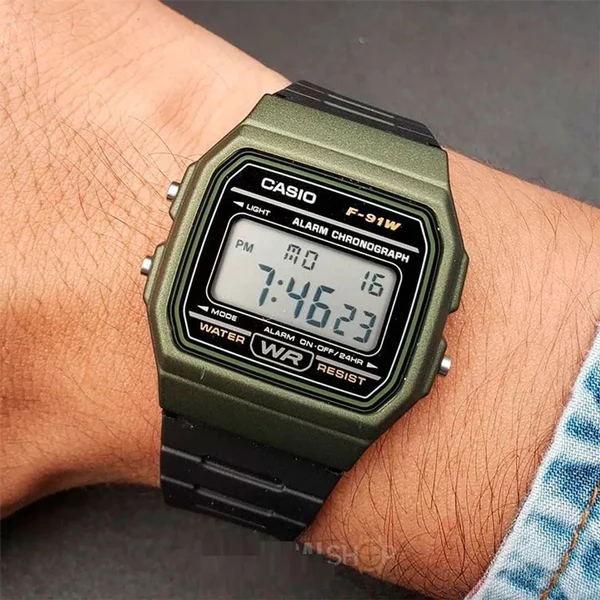 F-91WM-3A | RELOJ CASIO PARA HOMBRE DE RESINA VERDE | CAS-220 - 3