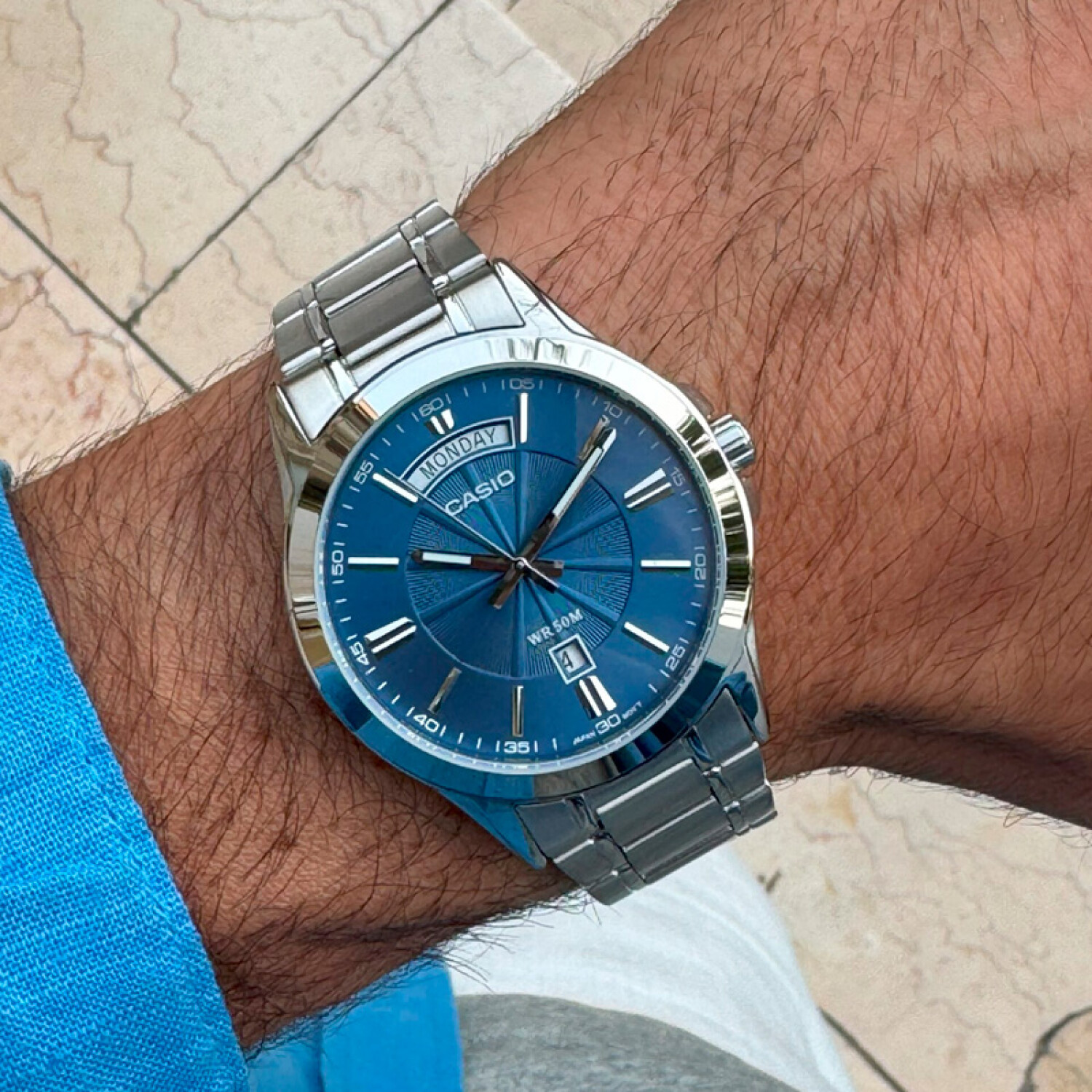 MTP-1381 | RELOJ CASIO PARA HOMBRE DE ACERO PLATEADO | CAS-72 - 4