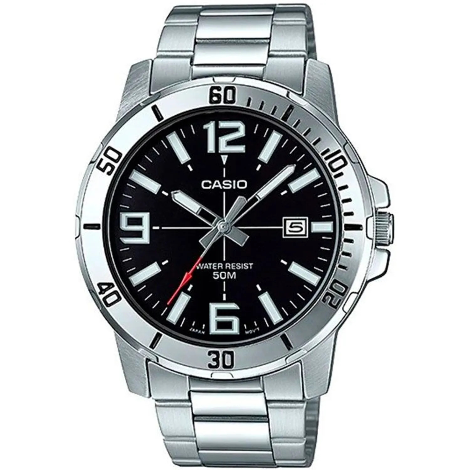 MTP-1381 | RELOJ CASIO HOMBRE DE ACERO GRAFITO | CAS-74 - 1