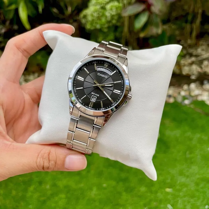 MTP-1381 | RELOJ CASIO HOMBRE DE ACERO GRAFITO | CAS-74 - 4