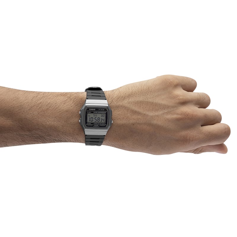 F-91WM-1BDF | RELOJ CASIO PARA HOMBRE DE RESINA NEGRO| CAS-1 - 2