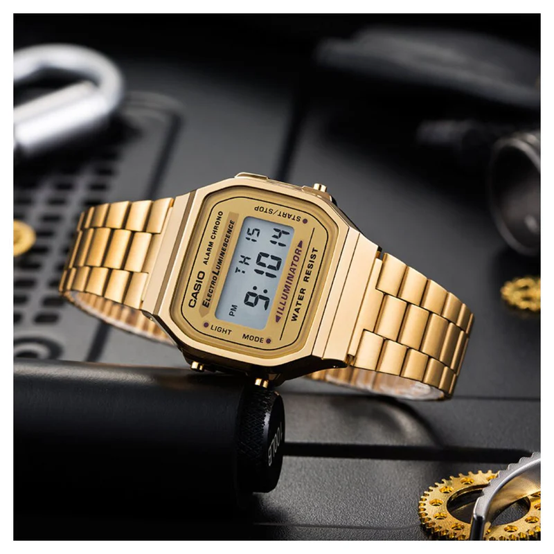 A168W | RELOJ VINTAGE CASIO PARA HOMBRE DE ACERO DORADO | CAS-149 - 2