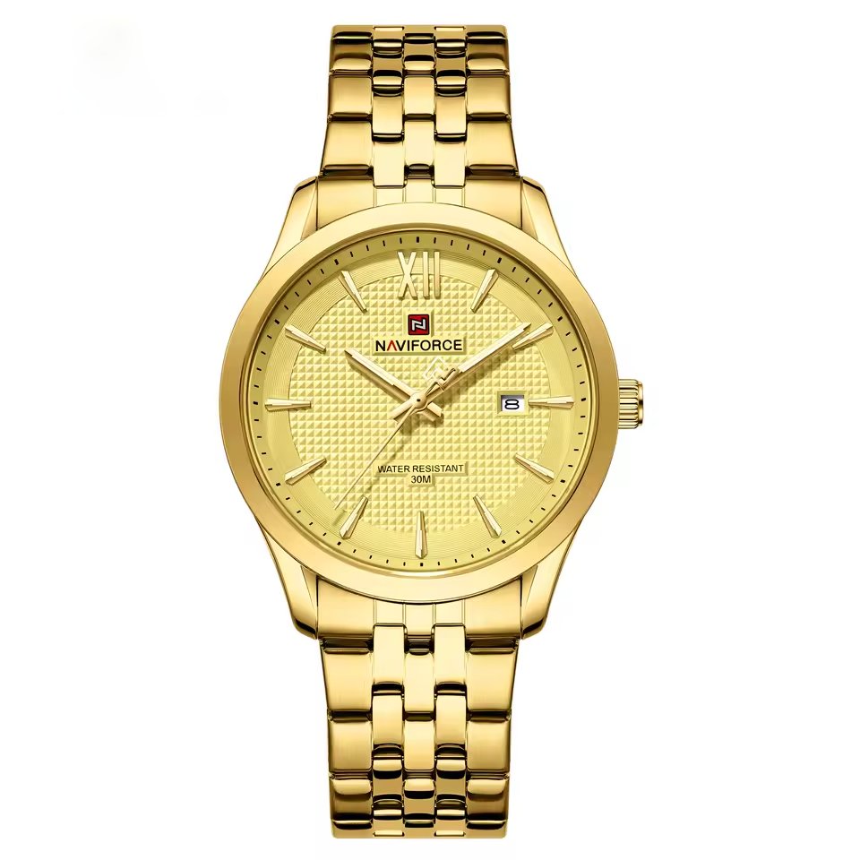 RELOJ NAVIFORCE NF9255 DE ACERO PARA HOMBRE COLOR DORADO| NAV-233 - 1