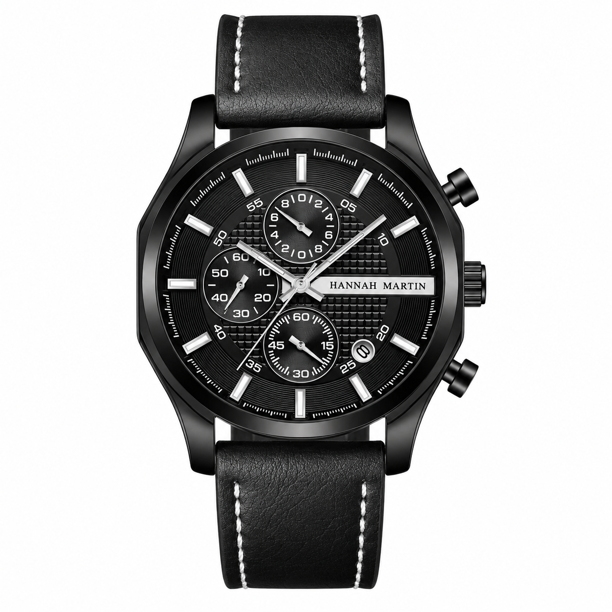 RELOJ HANNAH MARTIN HM-1432 - ELEGANTE Y CASUAL NEGRO PARA HOMBRE | HAN-118 - 1
