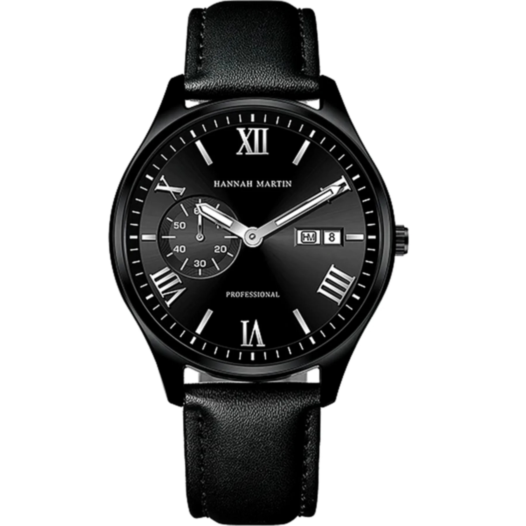 RELOJ HANNAH MARTIN HM-1233 ELEGANTE Y CASUAL NEGRO | HAN-121 - 1