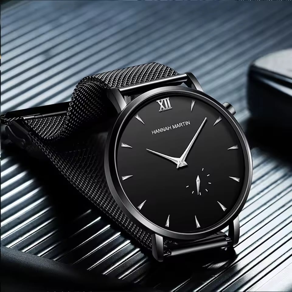RELOJ HANNAH MARTIN - ELEGANTE - NEGRO PARA HOMBRE | HAN-128 - 3