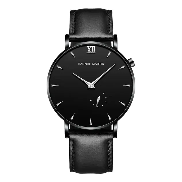 RELOJ HANNAH MARTIN - ELEGANTE Y CASUAL - NEGRO PARA HOMBRE | HAN-129 - 1