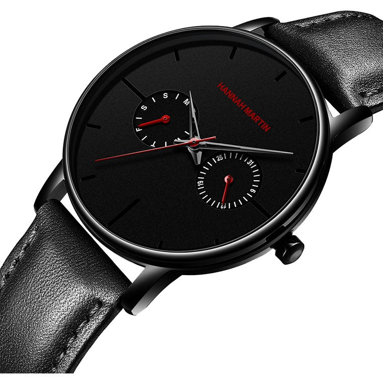 RELOJ HANNAH MARTIN ELEGANTE Y CASUAL NEGRO PARA HOMBRE | HAN-139 - 2