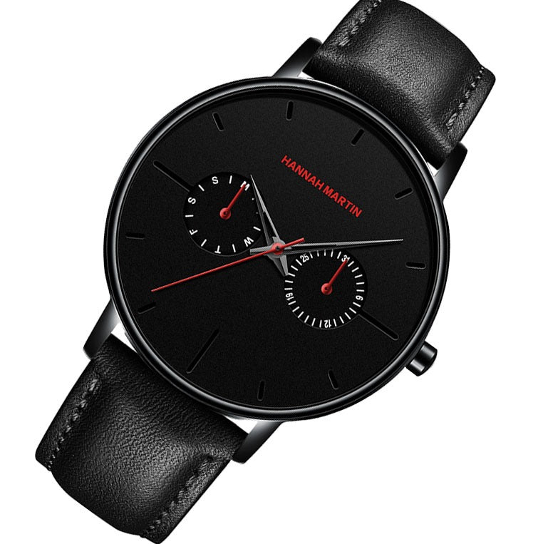 RELOJ HANNAH MARTIN ELEGANTE Y CASUAL NEGRO PARA HOMBRE | HAN-139 - 3