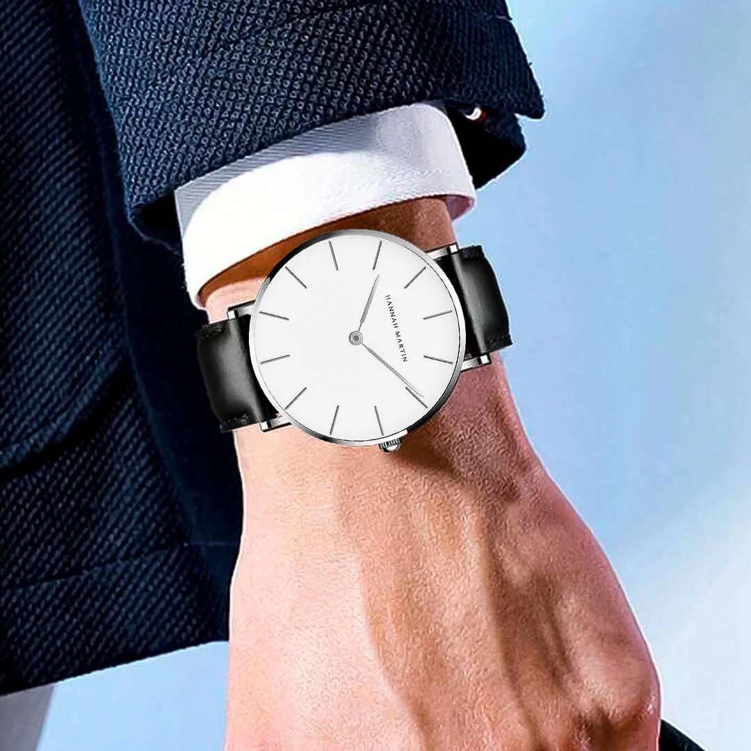 RELOJ HANNAH MARTIN HM-CB01 - ELEGANTE Y CASUAL NEGRO PARA HOMBRE | HAN-145 - 3