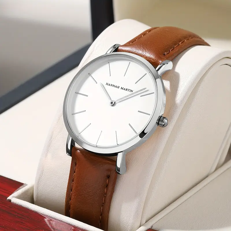 RELOJ ORGINAL HANNAH MARTIN HM-CH02- ELEGANTE Y CASUAL MARRON | HAN-146 - 2
