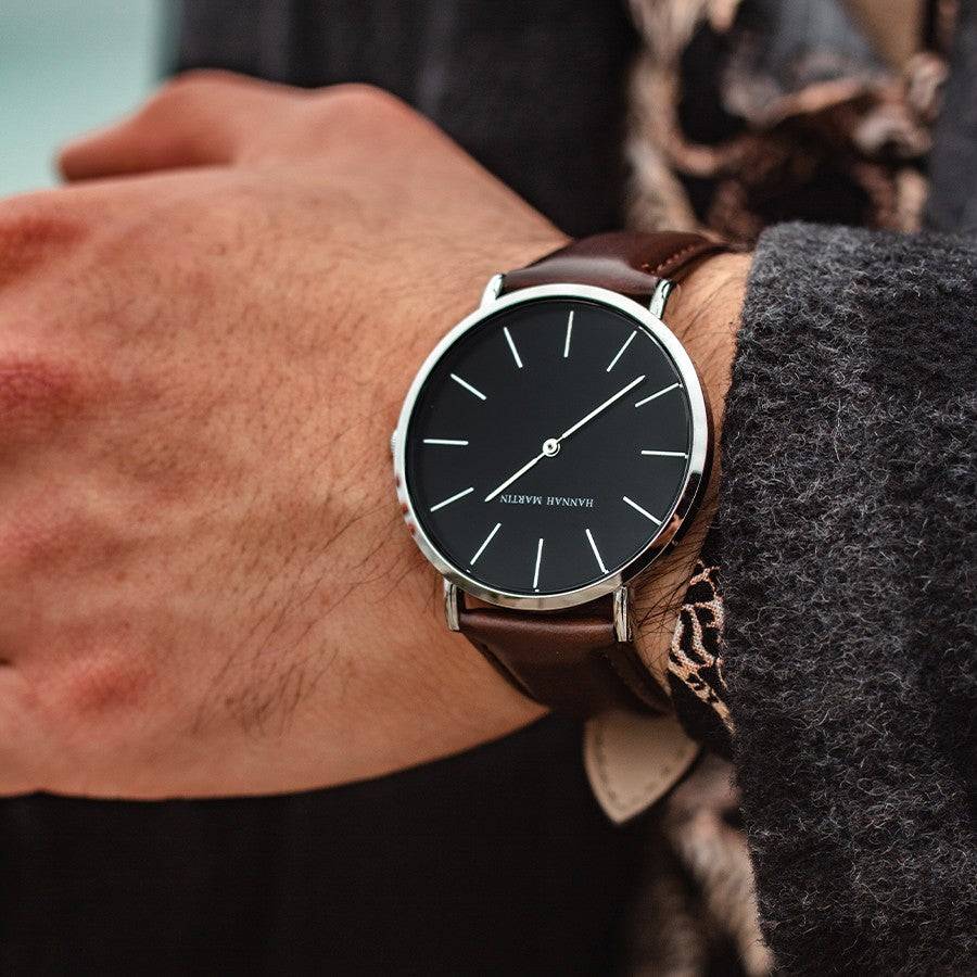 RELOJ HANNAH MARTIN - ELEGANTE Y CASUAL MARRÓN PARA HOMBRES | HAN-149 - 3