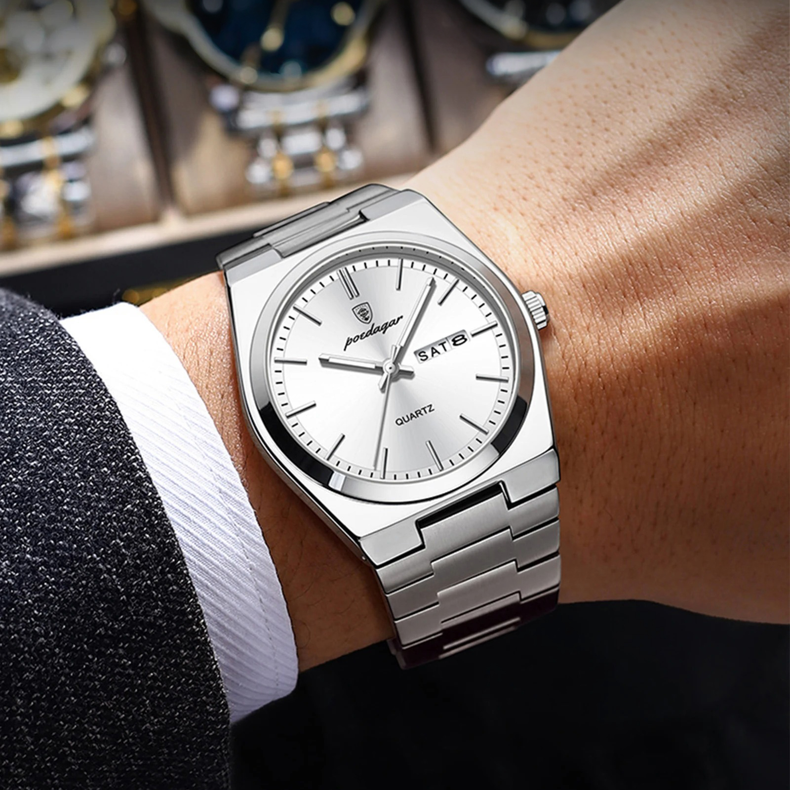 RELOJ POEDAGAR  - ELEGANTE PARA HOMBRE | POE-8 - 2