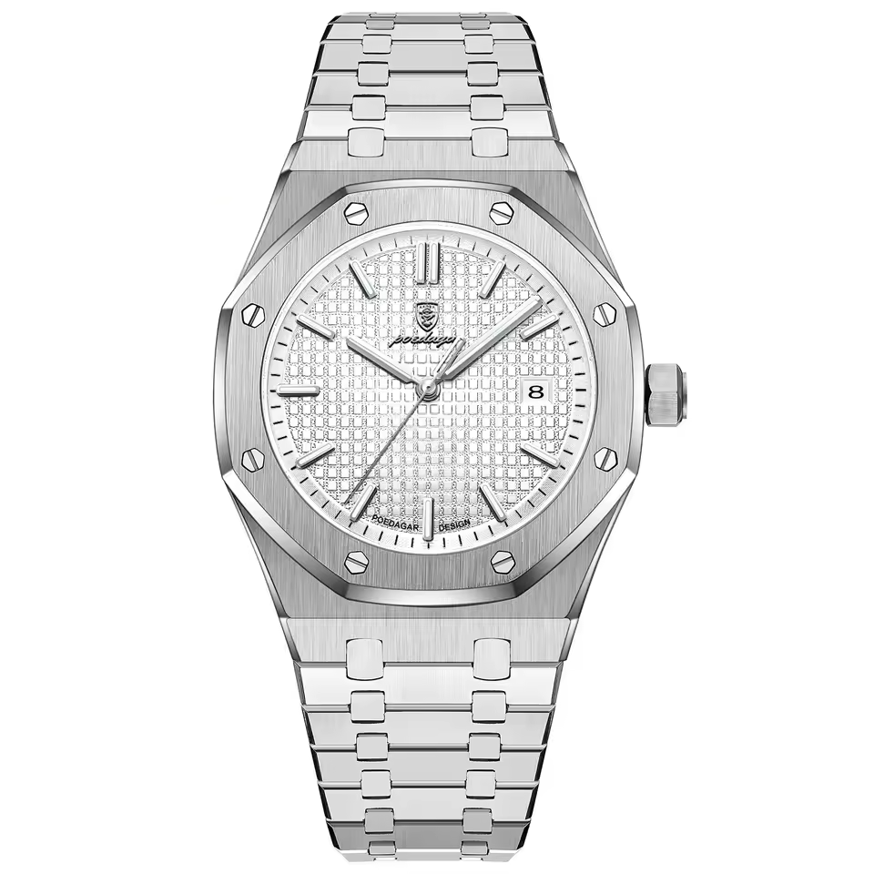 RELOJ POEDAGAR - ELEGANTE BLANCO PARA HOMBRE | POE-12 - 1