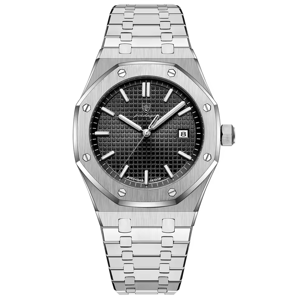RELOJ POEDAGAR - ELEGANTE NEGRO PARA HOMBRE | POE-11 - 1