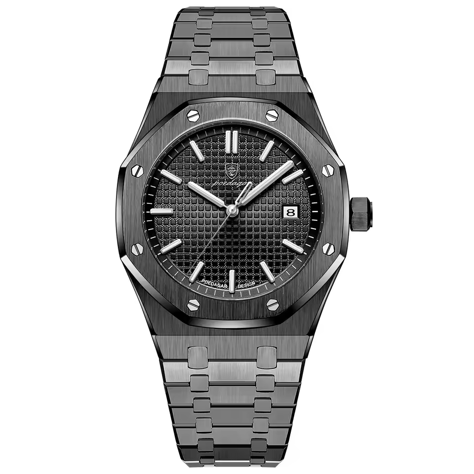 RELOJ POEDAGAR - ELEGANTE TOTAL BLACK PARA HOMBRE | POE-13 - 1
