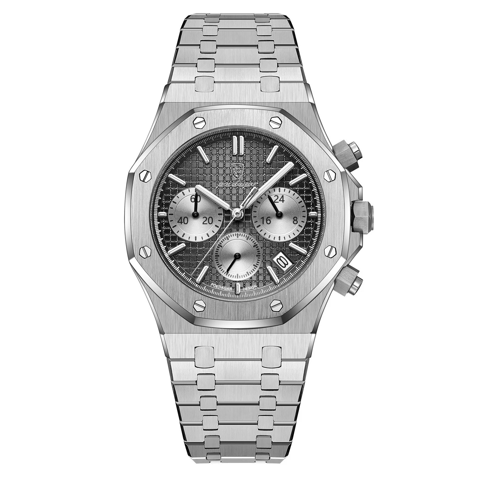 RELOJ POEDAGAR - ELEGANTE PLOMO PARA HOMBRE | POE-18 - 1