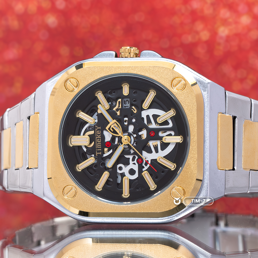 RELOJ TIMEKEY 3060 PARA HOMBRE ELEGANTE DORADO | TIM-7 - 2