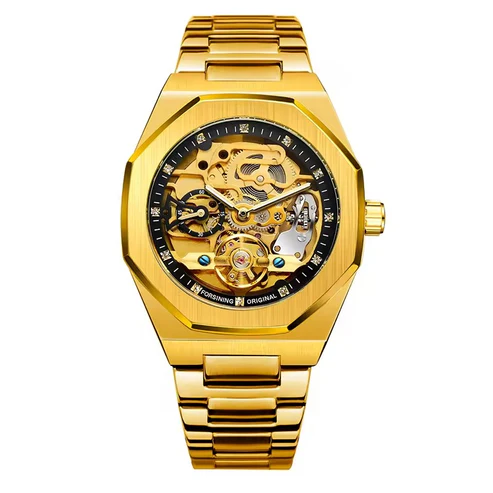 RELOJ FORSINING 100 AUTOMÁTICO ACERO DORADO | FOR-30 - 1