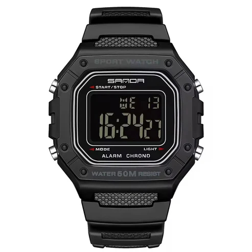RELOJ SANDA 2156 GOMA NEGRO DIGITAL | SAN-146 - 1