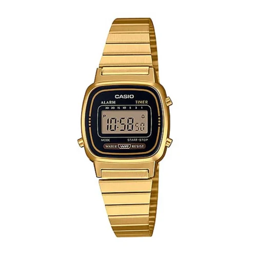 LA670 | RELOJ CASIO DE ACERO DORADO PLATEADO DIGITAL | CAS-271 - 1