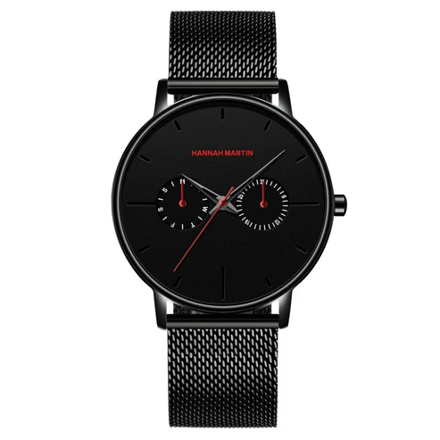 RELOJ HANNAH MARTIN 150 ELEGANTE Y CASUAL - NEGRO | HAN-138 - 1