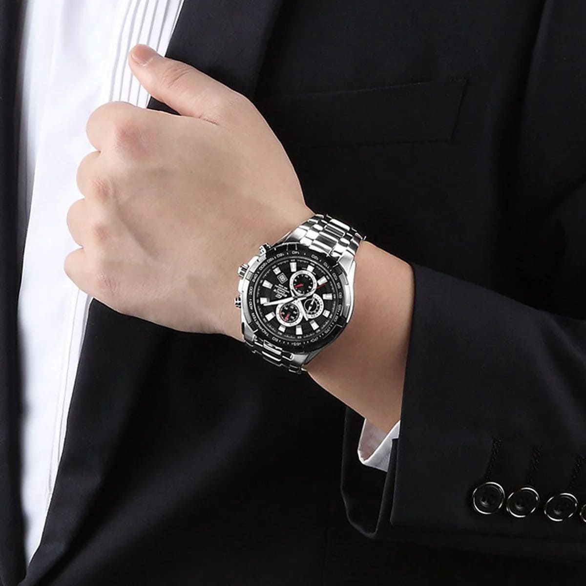 EF-539D | RELOJ CASIO EDIFICE ACERO NEGRO - 4