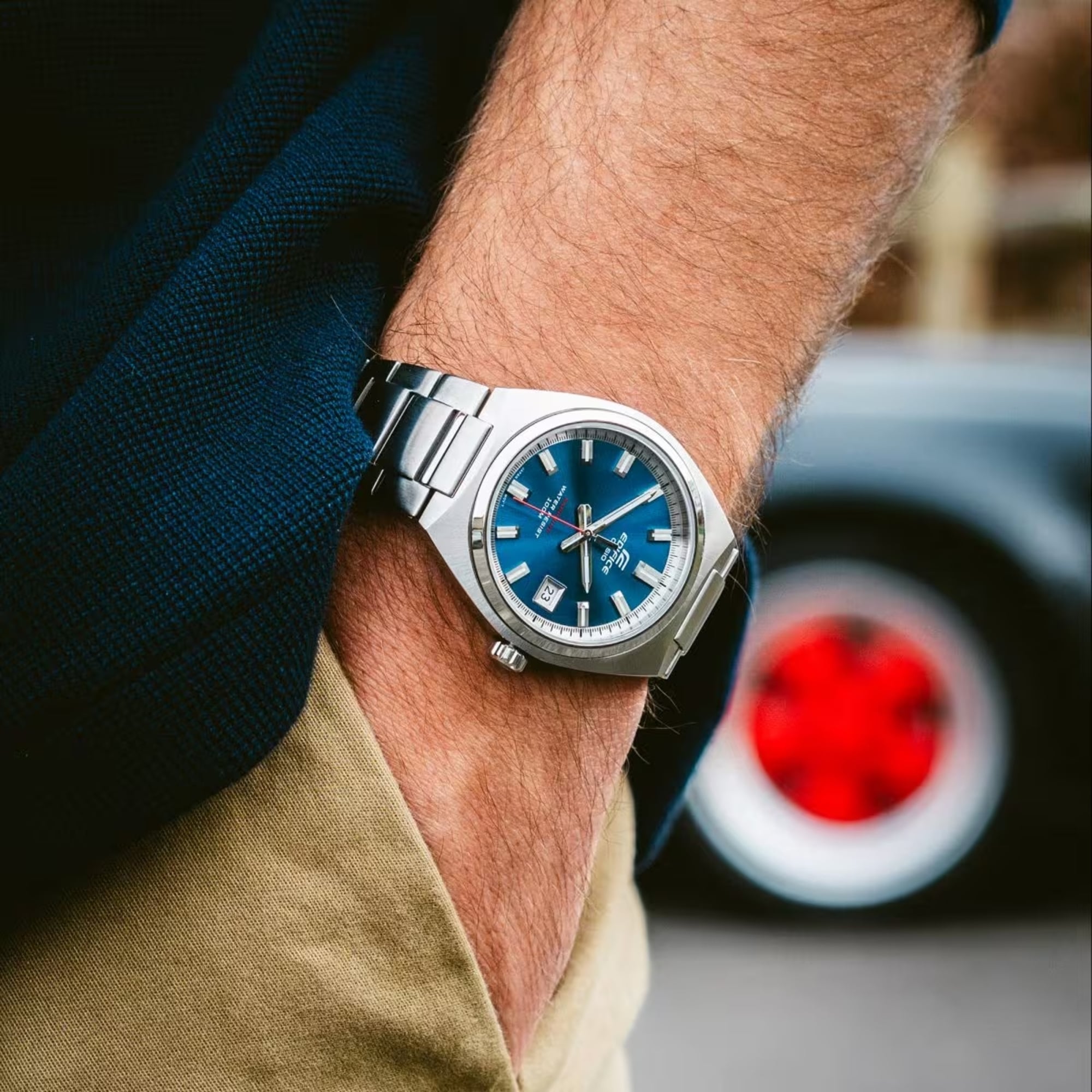 EFB-109D | RELOJ CASIO EDIFICE ACERO AZUL | EDI-OG-20 - 2