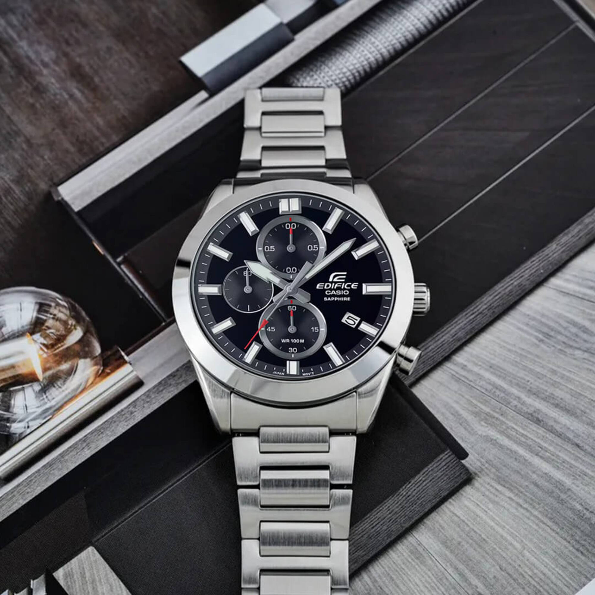 EFB-710D | RELOJ CASIO EDIFICE ACERO | NEGRO | EDI-OG-22 - 3