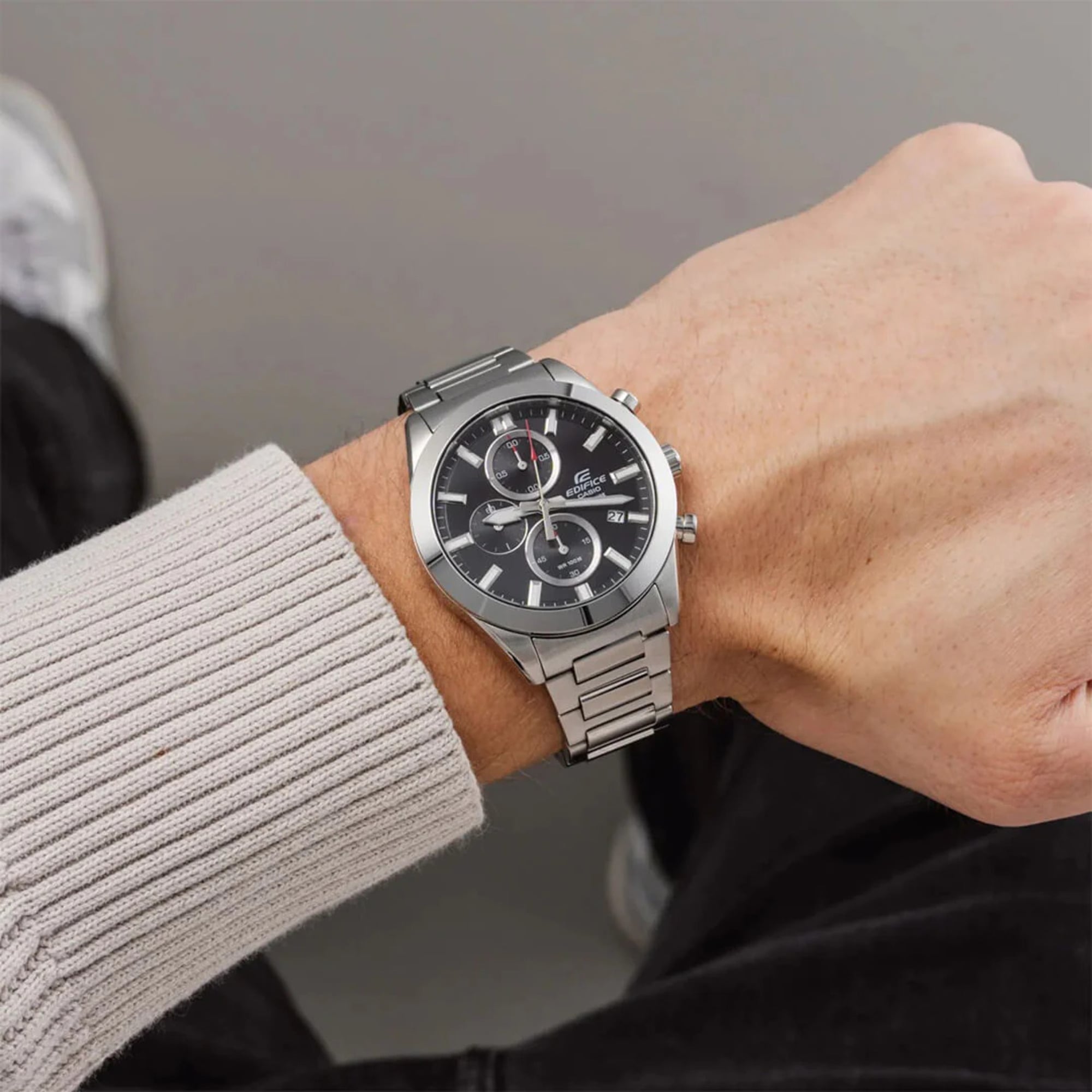 EFB-710D | RELOJ CASIO EDIFICE ACERO | NEGRO | EDI-OG-22 - 4