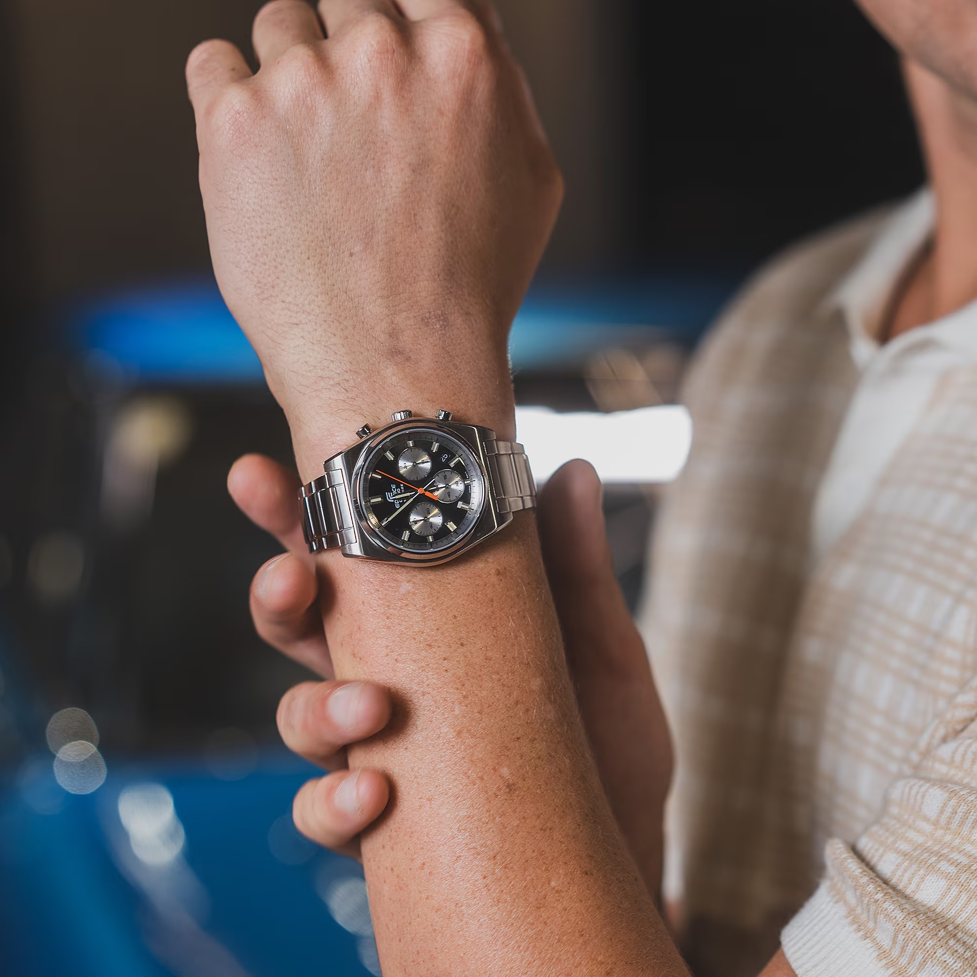 EFB-730D | RELOJ CASIO EDIFICE ACERO | NEGRO | EDI-OG-24 - 3