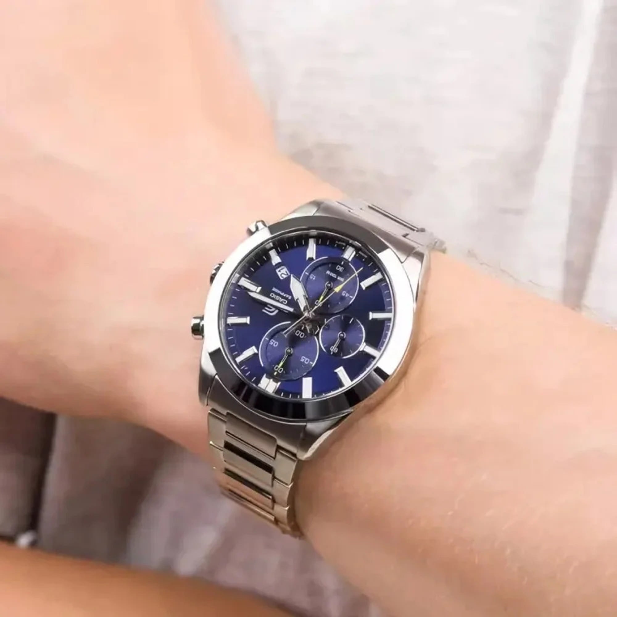 EFB-710D | RELOJ CASIO EDIFICE ACERO | AZUL | EDI-OG-23 - 3