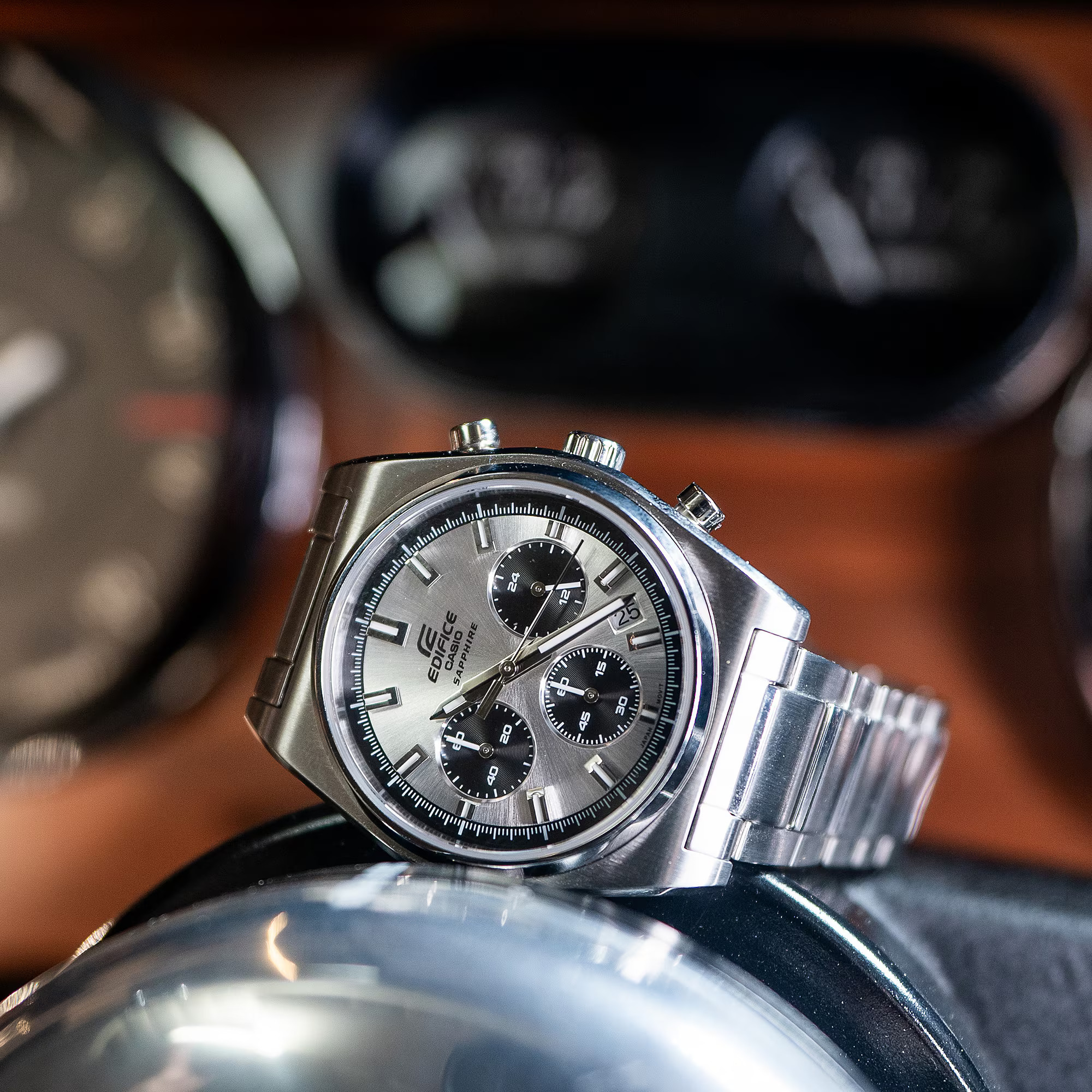 RELOJ CASIO EDIFICE EFB-730D PLATEADO | EDI-OG-26 - 3