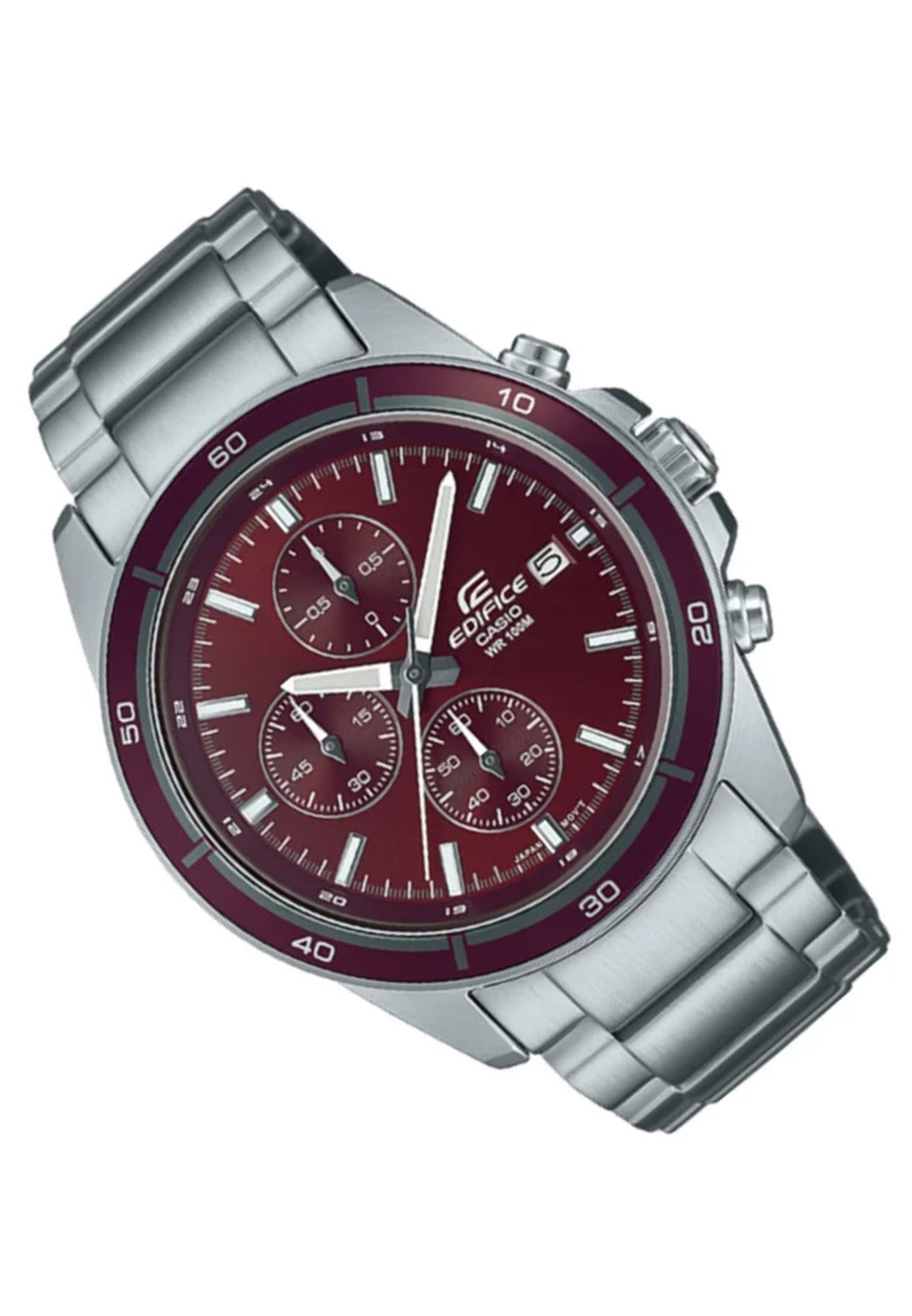 RELOJ CASIO EDIFICE EFR-526D ROJO PLATEADO | EDI-OG-29 - 2