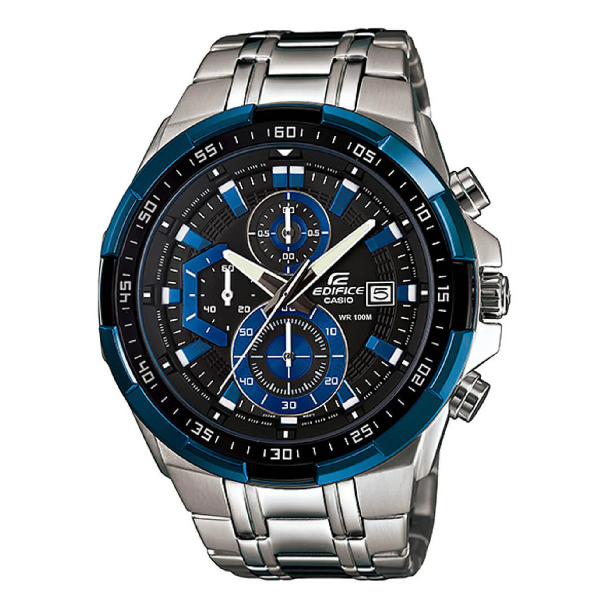 RELOJ CASIO EDIFICE EFR-539D AZUL PLATEADO | EDI-OG-30 - 1