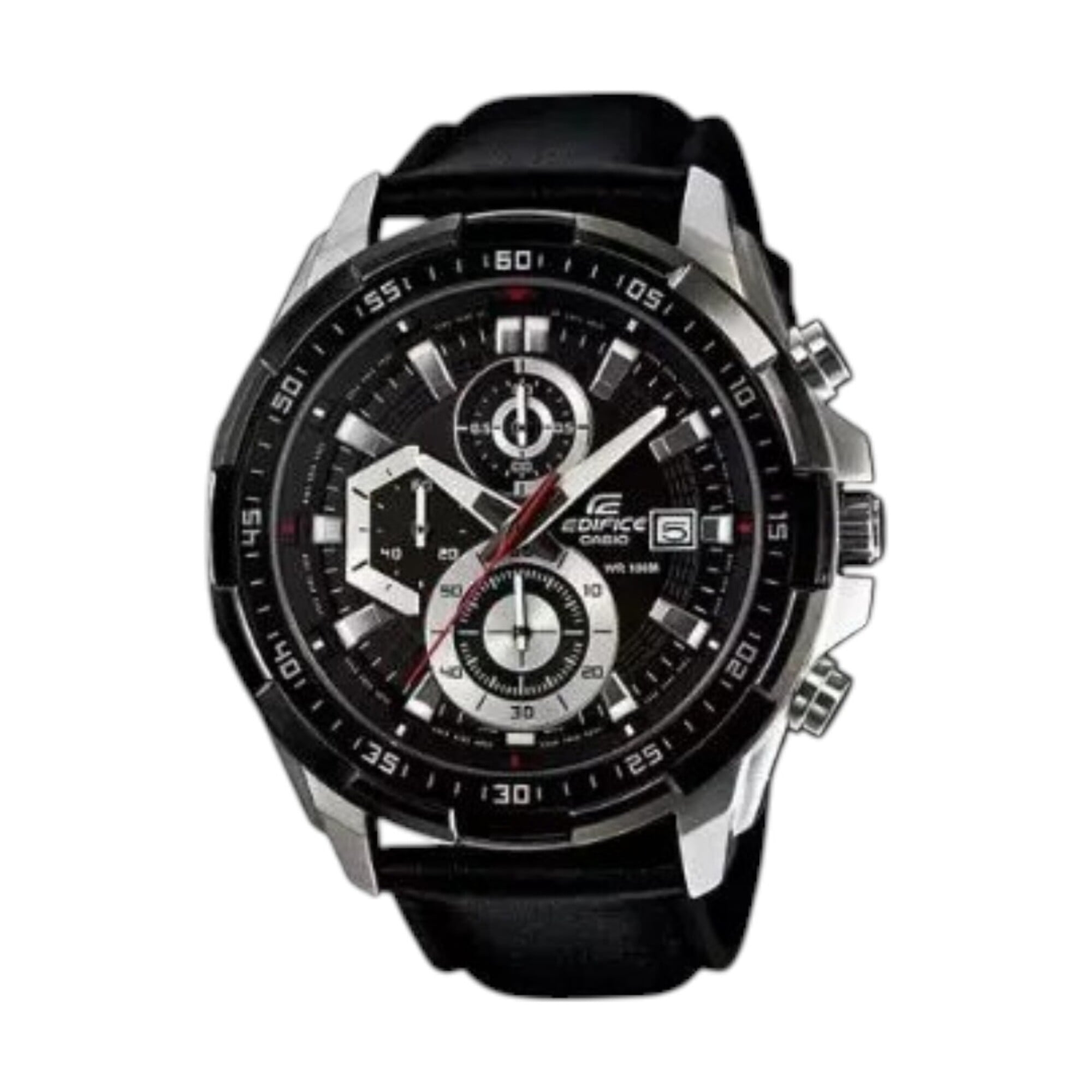 RELOJ CASIO EDIFICE EFR-539 NEGRO CUERO | EDI-OG-31 - 1