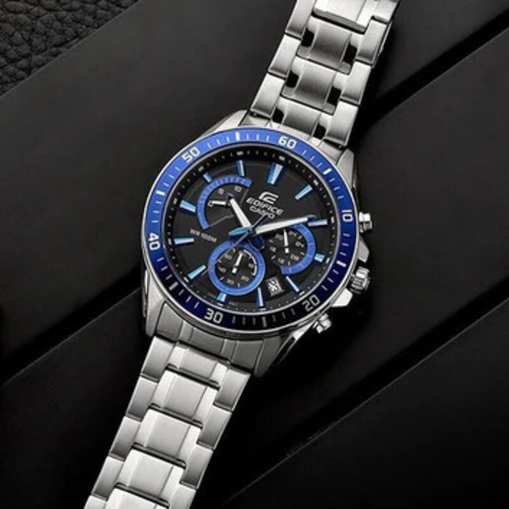 RELOJ CASIO EDIFICE EFR-552D AZUL PLATEADO | EDI-OG-33 - 2