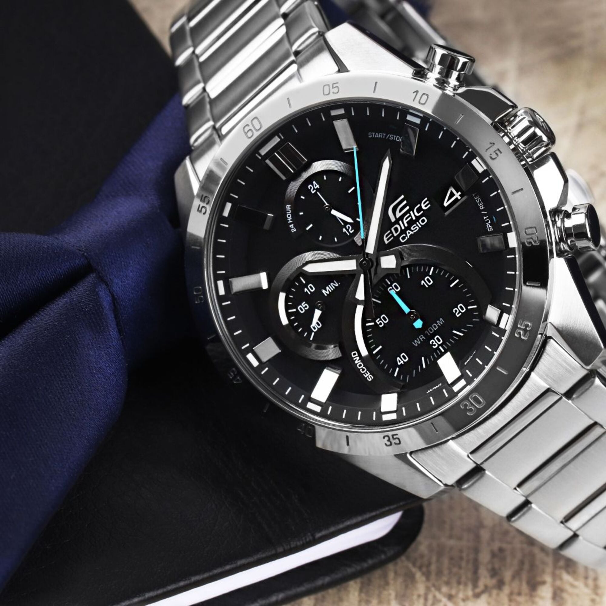 RELOJ CASIO EDIFICE EFR-571 PLATEADO | EDI-OG-36 - 4